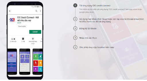 Bạn có thể tra thông tin CIC qua App điện thoại